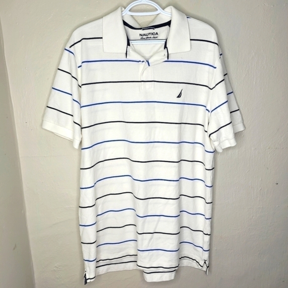 Nautica Polo VTG 90s Shirt Men Size XL White - Picture 1 of 6
